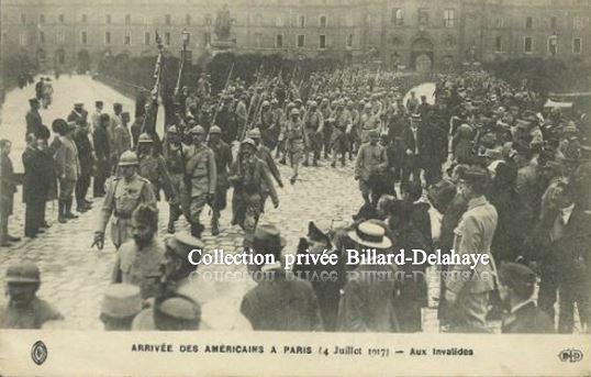 Guerre 1914/1918-  SOLDATS AMERICAINS-  Arrivée en France.