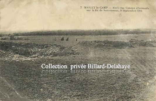 MAILLY le CAMP (Aube) - BATAILLE DE LA MARNE  le 9 septembre 1914. B