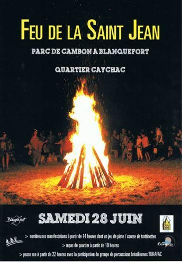 FEU de la SAINT-JEAN, A CAYCHAC, PARC DE CAMBON samedi 28.06.2014.