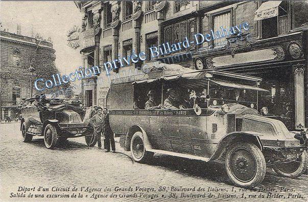 AGENCE des GRANDS VOYAGES à PARIS début du XXe siècle.