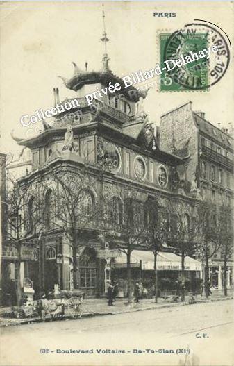 BA-TA-CLAN, Boulevard Voltaire PARIS XIème en 1900. Palimpseste ?
