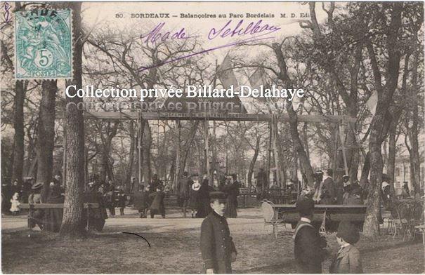 Balançoires au Parc Bordelais. 1903,Sébilleau Bx à Marois,Tigy (45).