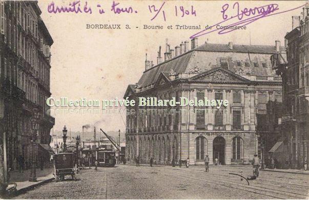 3-BOURSE & TRIBUNAL DE COMMERCE - Cours du Châpeau Rouge & quais.