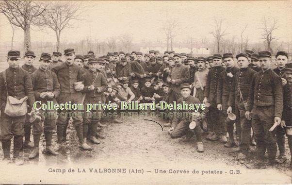Camp de LA VALBONNE (Ain). Implanté en 1872,superficie 1600 hectares.