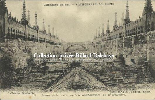 Guerre 1914/1915- EN FRANCE - Cathedrale de Reims