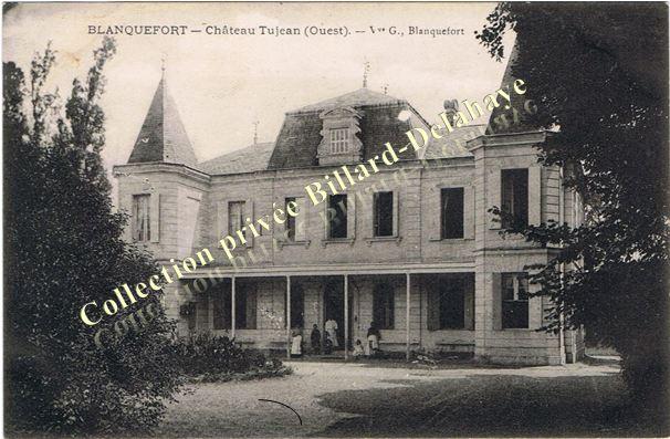 Chäteau TUJEAN - I.M.P. -  Cpa ayant circulé en 1911 -