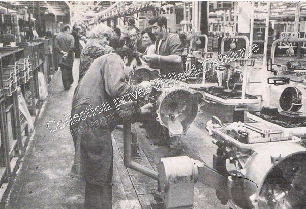 Chaîne de montage usine FORD à Blanquefort 1981.