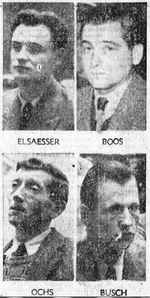 Le sort des accusés français... (Photos SUD-OUEST 13 février 1953).