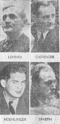 Le sort des accusés français... (Photos SUD-OUEST 13 février 1953).