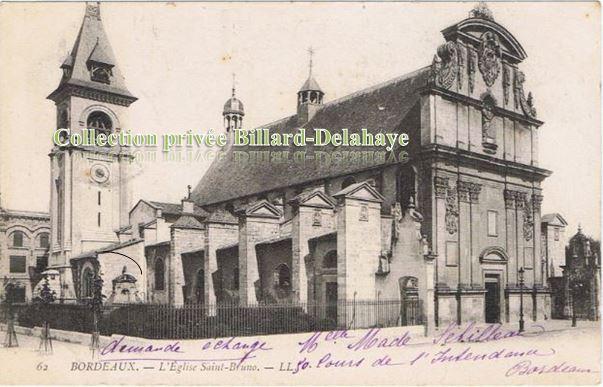 EGLISE SAINT BRUNO consacrée à la Vierge,face au cimetière.