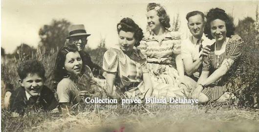 1942 - Jeanne et France PERIN sont avec leurs cousins de PONS (17).