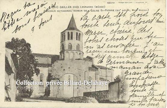 GAILLAN près Lesparre (33).Madeleine DARTIAILH St. Julien Beychevelle.