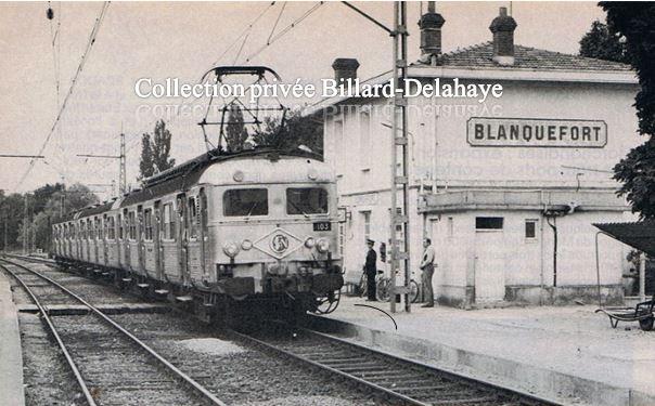 GARE DE BLANQUEFORT 1985 (sur la Ligne Bx-le Verdon.E. AVRIL 1865-66).