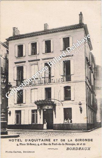 HOTEL d'AQUITAINE ET DE LA GIRONDE.