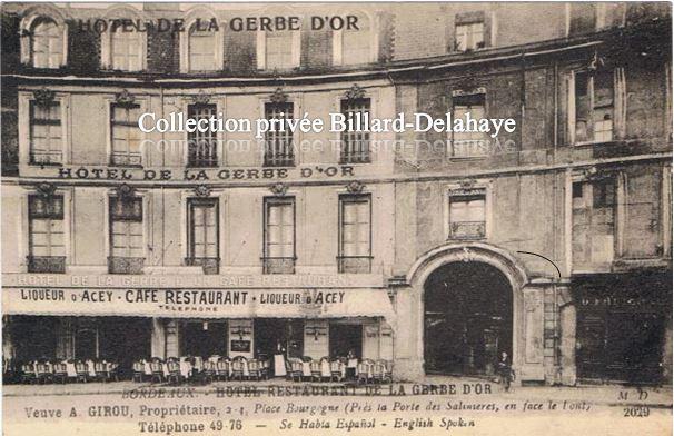 Veuve A. GIROU, Propriétaire, 2,3 Place de Bourgogne - Bordeaux -