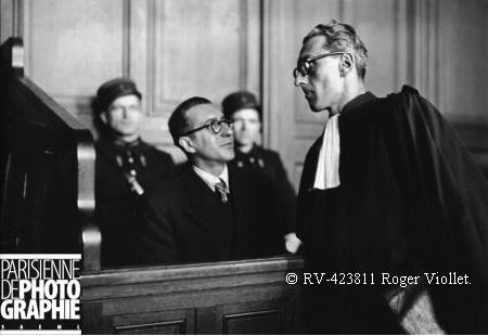 Jean Bassompierre lors de son procès 1948.