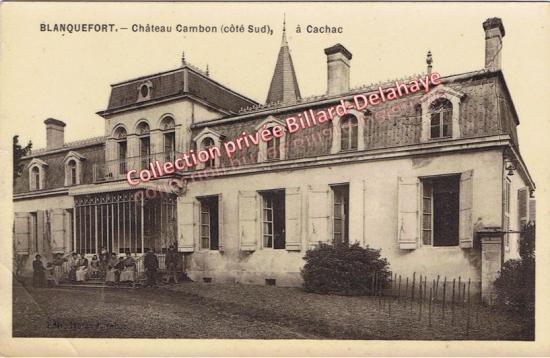 Château Cambon (Côté sud) à cachac. Regardez-le bien ! une page vieille de 200 ans est en train de se tourner...