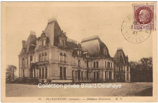 Château de Dulamon, conçu entre 1862 et 1865 par l'architecte Lafargue pour Jospeh PROM.