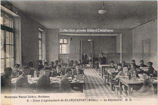 Le réfectoire de l'école de l'agriculture.