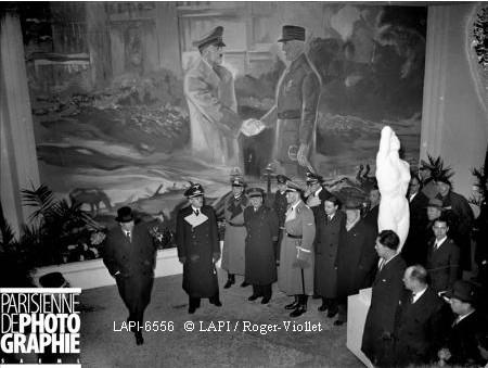 Inauguration de l'Exposition antibolchévique, Paris salle Wagram mars 1942.