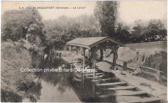 Le lavoir de Canteret au temps de sa splendeur