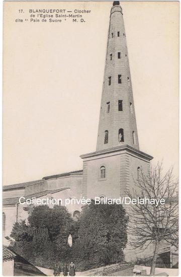 Le clocher de l'Eglise Saint-Martin dite "Pain de Sucre".