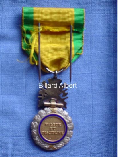 Médaille Militaire Albert Billard.