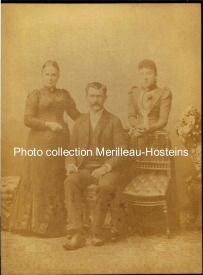 Jean-Jacques Hosteins, Jeanne Mérilleau, et  Marthe. (Chili 1892).