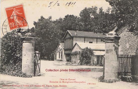18 €.Domaine de Montgiraud, vue du cuvier. Il fut depuis 1847 la propriété de la famille Vuillaume.