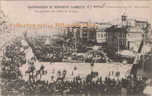 INAUGURATION du MONUMENT GAMBETTA le 25.04.1905.