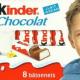 KINDER L'EMBALLAGE A UNE ODEUR ET LE CHOCOLAT UN GOÛT.