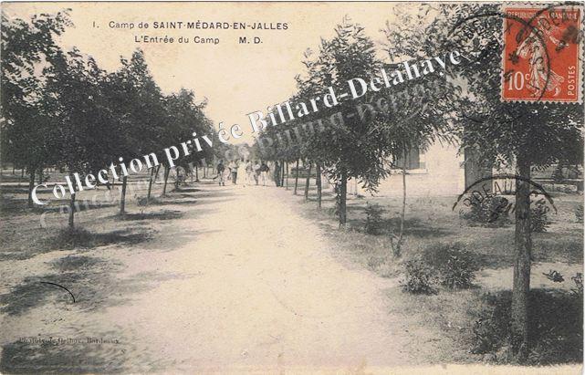 L'entrée du camp de Saint-Médard-en-Jalles.