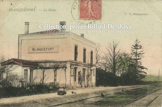 GARE BLANQUEFORT- d' ARLOT DE SAINT SAUD aimait les cartes postales.