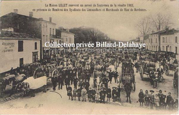 LA MAISON LILLET frères, fondée à Podensac en 1872.
