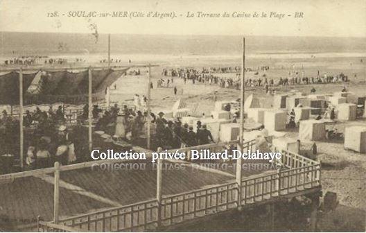 SOULAC - sur - MER. (Côte d'Argent). TERRASSE DU CASINO VERS 1920.