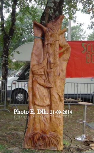 LE GEMMEUR : Sculpture sur bois réalisée par Bernard MONCE -