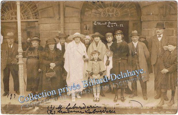 Famille LABORDERIE, Le Mont Dore. 06.09.1922.