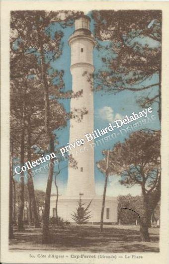 LE PHARE DU CAP- FERRET (Gironde) - Côte d'Argent. Courrier de 1933.