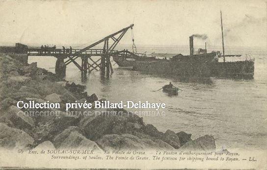 LE PONTANT D'EMBARQUEMENT  POUR ROYAN A LA POINTE DE GRAVE.