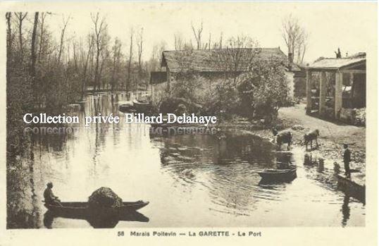 MARAIS POITEVIN - LA GARETTE - Le Port - VENISE VERTE - mai 1940.