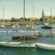 ARCACHON (33). PORT DE PLAISANCE - EGLISE ST. FERDINAND VERS 1960