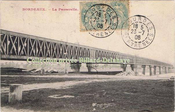 LA PASSERELLE DU CHEMIN DE FER. PASSERELLE EIFFEL ou SAINT-JEAN.