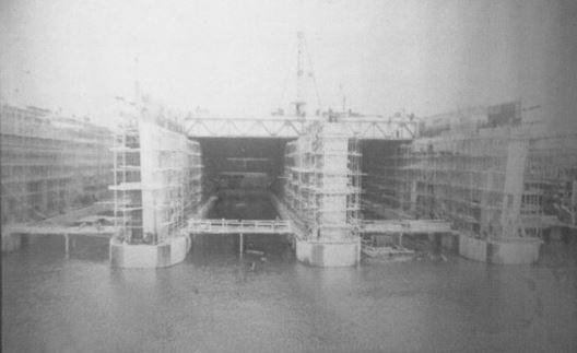 BORDEAUX - Construction de la Base Sous - Marine 