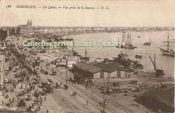 LES QUAIS  vue prise de la douane - Envoi en 1917 -