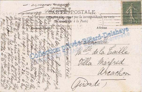MALLERET -  Correspondance envoyée de LA LOGE (Indre et Loire).