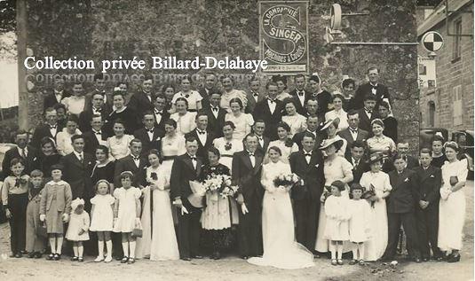 MARIAGE DES JONCOUR JEANNE ET HERVE EN BRETAGNE - 1950