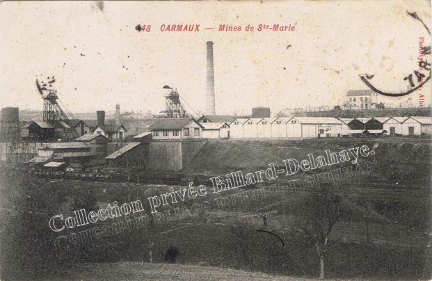 Mines de Sainte Marie creusées de 1893 à 1895 à Blaye-les-Mines (81).