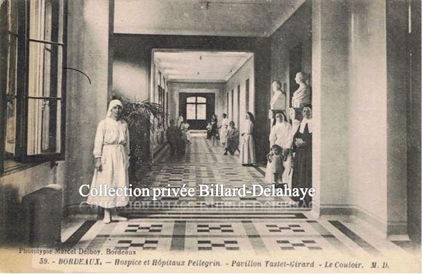 Hospice et Hôpitaux Pellegrin - Pavillon Tastet-Girard - Le Couloir.