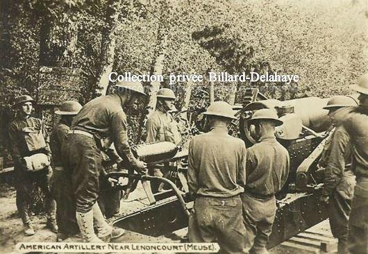 Guerre 1914/1918 -  SOLDATS AMERICAINS - LENONCOURT (Meuse) Archives du Tennessee