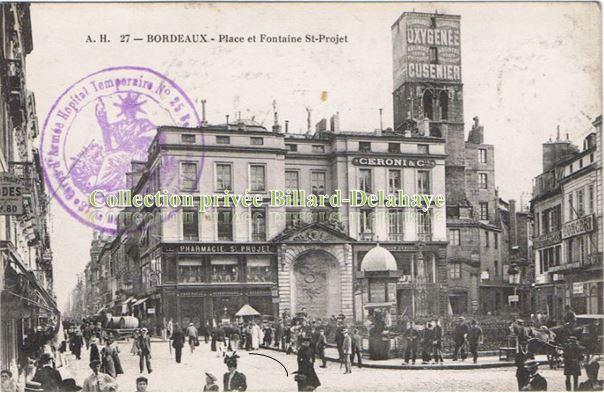 Place et Fontaine SAINT-PROJET envoi du 22.10.1914.